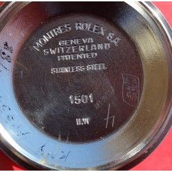 1969 BOITIER PROJET MONTRE ROLEX OYSTER PERPETUAL DATE 1500 34mm + FOND DE CARRURE GRAVE