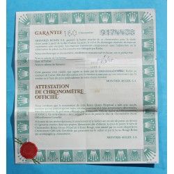 1992 N SERIAL GENUINE VINTAGE PAPER CERTIFICAT PUNCHED ROLEX OYSTER PERPETUAL GMT MASTER II ref 16710