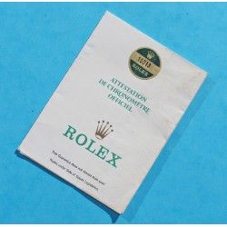 1992 N SERIAL GENUINE VINTAGE PAPER CERTIFICAT PUNCHED ROLEX OYSTER PERPETUAL GMT MASTER II ref 16710