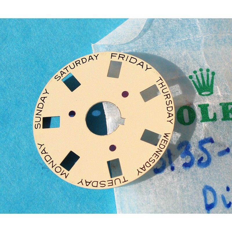 Genuine Rolex Champagne Date Disc 3055, 5055 Part Ref 5134 101 President Day Date watches