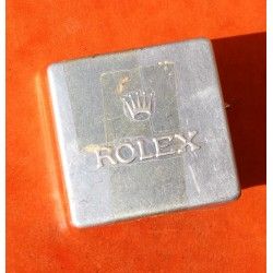 Rolex Vintage Boite métallique ancienne de stockage d'accessoires, outils, pièces détachées horlogères