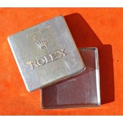 Rolex Vintage 50's Aluminum Watch Parts Tin Box tools Display Container hands, dials, insert, bezel, watchmaker horology spares