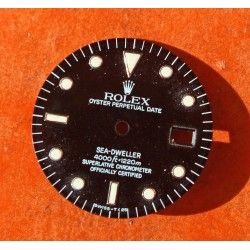 N.O.S ROLEX 16660 16600 BLACK GLOSSY DIAL FOR SEA-DWELLER WATCH WITH 3035 3135 MOVEMENT LUMINOVA VERSION