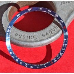 VINTAGE BEZEL DARK BLUE BREITLING INNER BEZEL WHITE NUMBERS Ø30mm