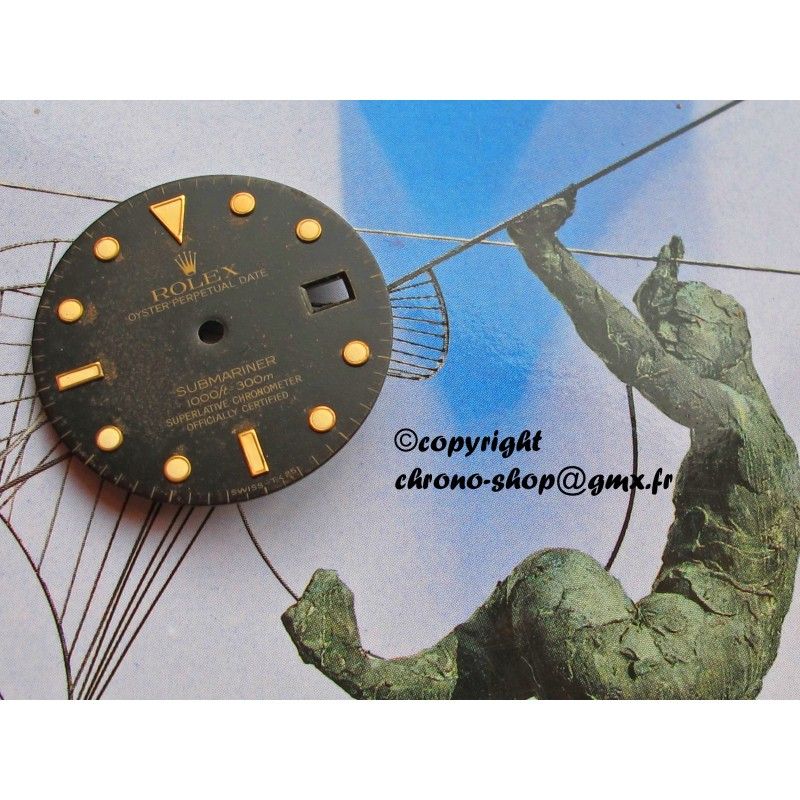Rolex submariner date Tropical vintage watch part tutone &  gold dial 16613,16808,16618,16803