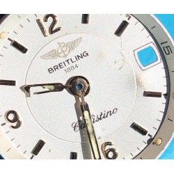 VINTAGE BEZEL DARK BLUE BREITLING INNER BEZEL WHITE NUMBERS Ø34mm