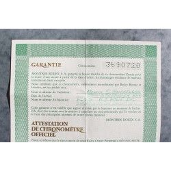 1986 GARANTIE PUNCHÉE PAPIER MONTRES ROLEX OYSTER PERPETUAL DATEJUST 16013 CERTIFICAT 