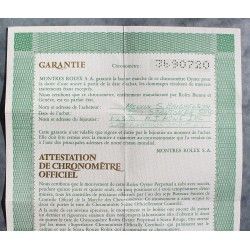 1986 GENUINE VINTAGE PAPER CERTIFICAT PUNCHED ROLEX OYSTER PERPETUAL DATEJUST 16013 WATCHES