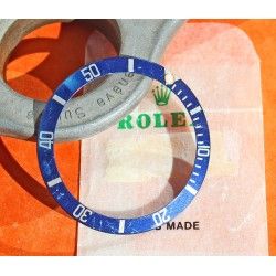 Stunning 90's Dark Blue color Rolex Submariner Tutone 16803, 16613, 16808, 16618, Gold Watch Bezel Insert Part