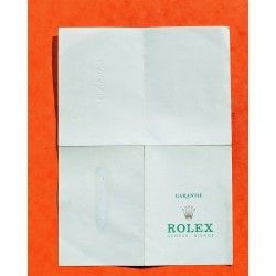 GARANTIE ROLEX 1995 PAPIER MONTRES ROLEX OYSTER PERPETUAL CERTIFICAT 