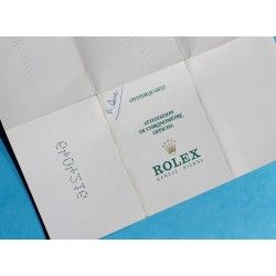 RARE 1971 GENUINE VINTAGE PUNCHED PAPER CERTIFICAT ATTESTATION DE CHRONOMETRE ROLEX OYSTER WATCHES