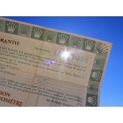 RARE 1971 GENUINE VINTAGE PUNCHED PAPER CERTIFICAT ATTESTATION DE CHRONOMETRE ROLEX OYSTER WATCHES