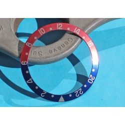 Rolex GMT Master watch Faded PEPSI Dark Blue & Red color S/S 16700, 16710, 16760 Bezel 24H Insert Part