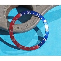 Rolex GMT Master watch Faded PEPSI Dark Blue & Red color S/S 16700, 16710, 16760 Bezel 24H Insert Part