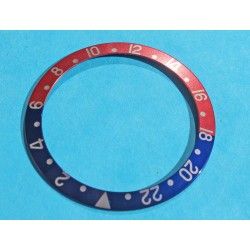 Rolex GMT Master watch Faded PEPSI Dark Blue & Red color S/S 16700, 16710, 16760 Bezel 24H Insert Part