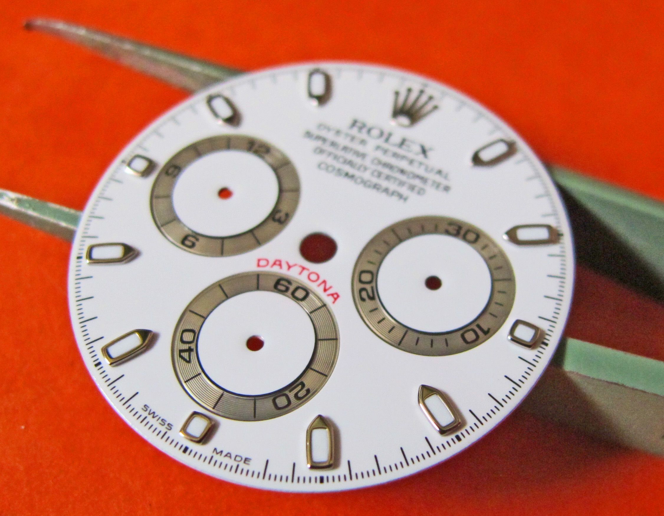 CADRAN ROLEX DAYTONA 116520 BLANC NEUF