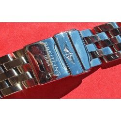 BREITLING POLISHED PILOTBAND 18mm LINK FOR 20mm BRACELET  polished