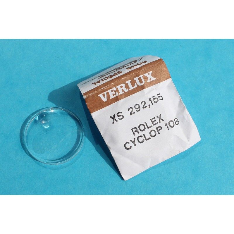 Rolex Plexi Crystal cyclop 25-108 fits on 6122-6127, 6294, 6494, 6515, 6518, 6694, 7914, 7919, 7929, 9294, oysterdate, precision
