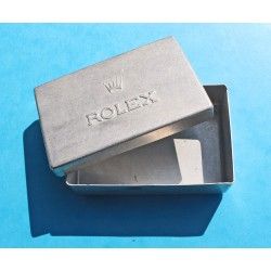 Rolex Vintage Boite métallique ancienne de stockage d'accessoires montres, outils, pièces détachées horlogères