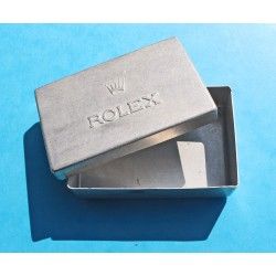 Rolex Vintage 50's Aluminum Watch Parts Tin Box tools Display Container hands, dials, insert, bezel, watchmaker horology spares