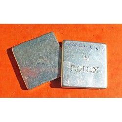 Rolex Vintage 50's Aluminum Watch Parts Tin Box tools Display Container hands, dials, insert, bezel, watchmaker horology spares