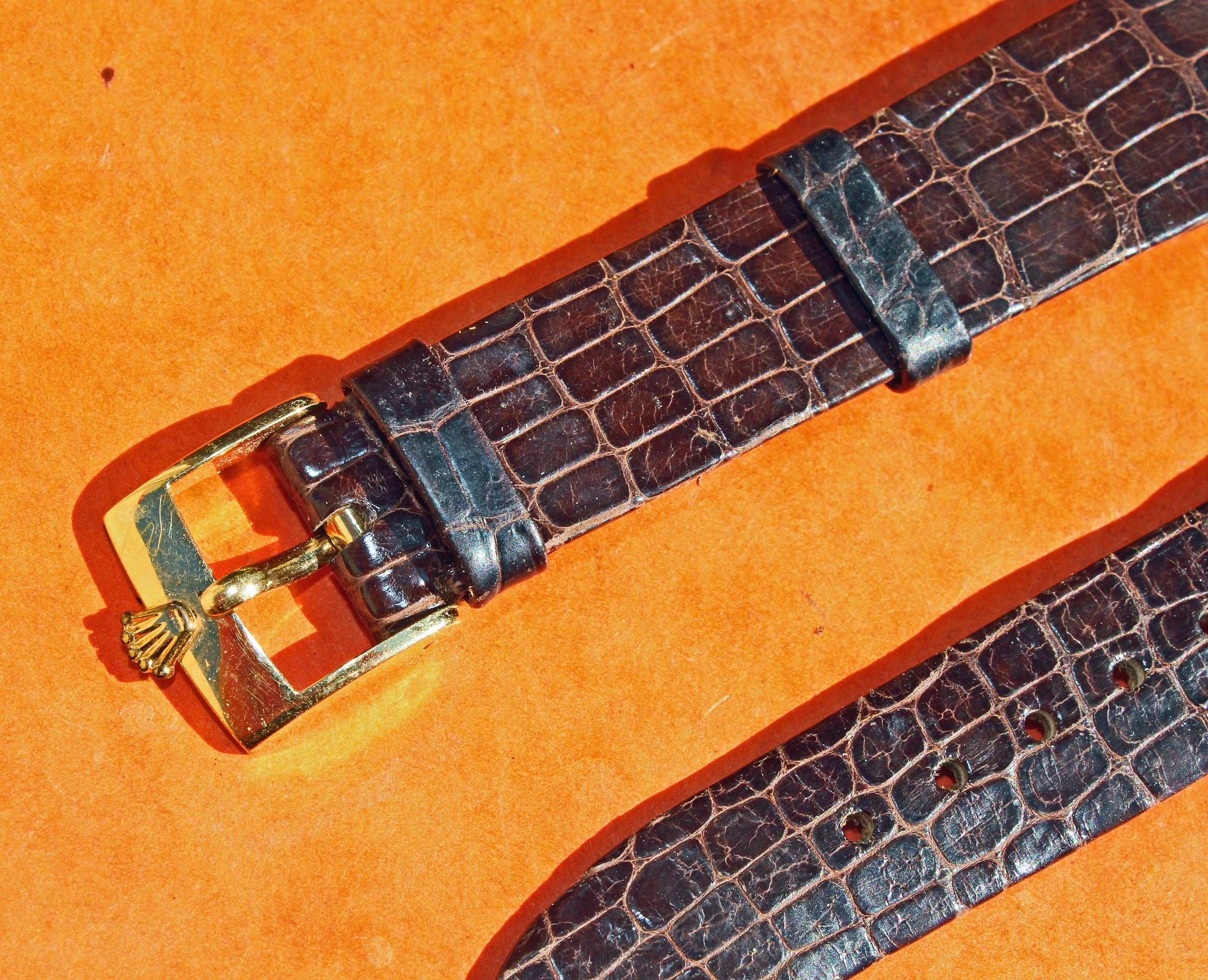 vintage leather strap rolex