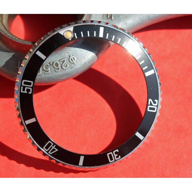 ☆★Stunning Vintage Black Rolex Submariner date watch Bezel Insert 16800, 16610, 168000☆★ 