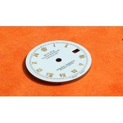 ROLEX WHITE DIAL & ROMANS NUMBERS LADIES OYSTER PERPETUAL DATE WATCH 69173, 69163, 69178 DIAL Ø20mm