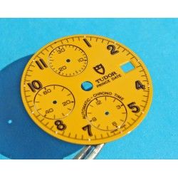 Rare cadran jaune montres Tudor Prince Chronograph Steel 40mm ref 79280, 79280, 79260, 79160, 79270 Ø29mm