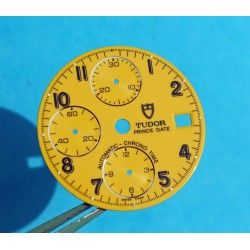 Rare cadran jaune montres Tudor Prince Chronograph Steel 40mm ref 79280, 79280, 79260, 79160, 79270 Ø29mm