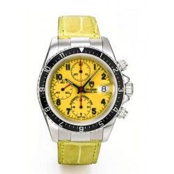 Rare cadran jaune montres Tudor Prince Chronograph Steel 40mm ref 79280, 79280, 79260, 79160, 79270 Ø29mm