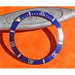 RARE INSERT LUNETTE BLEU MONTRE ROLEX SUBMARINER 16613, 16618, 16803, 16808 PERLE LUMINOVA