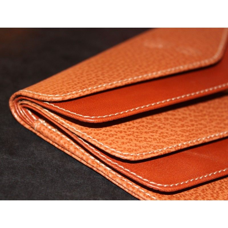 GENUINE LUXURY ROLEX TOBACCO COLOR LEATHER CARD HOLDER TRAVEL