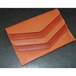 GENUINE LUXURY ROLEX TOBACCO COLOR LEATHER CARD HOLDER TRAVEL