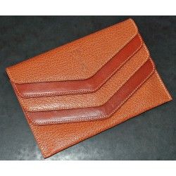 AUTHENTIQUE PORTE CARTES CUIR COULEUR TABAC ROLEX ACCESSOIRES DE LUXE