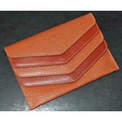 GENUINE LUXURY ROLEX TOBACCO COLOR LEATHER CARD HOLDER TRAVEL