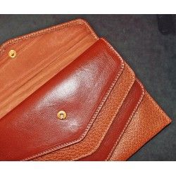 AUTHENTIQUE PORTE CARTES CUIR COULEUR TABAC ROLEX ACCESSOIRES DE LUXE