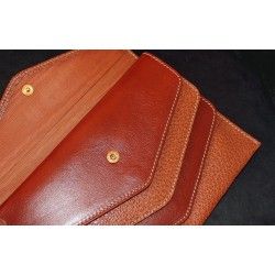 GENUINE LUXURY ROLEX TOBACCO COLOR LEATHER CARD HOLDER TRAVEL