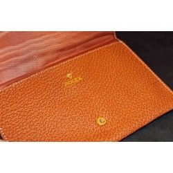 GENUINE LUXURY ROLEX TOBACCO COLOR LEATHER CARD HOLDER TRAVEL