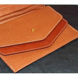 GENUINE LUXURY ROLEX TOBACCO COLOR LEATHER CARD HOLDER TRAVEL