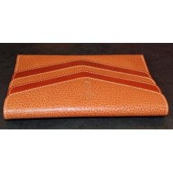 GENUINE LUXURY ROLEX TOBACCO COLOR LEATHER CARD HOLDER TRAVEL