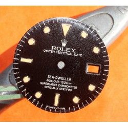 ♛ GENUINE ROLEX 16660, BLACK GLOSSY TRITIUM DIAL WATCH SEA-DWELLER  3035, 3135 MOVEMENT ♛ 