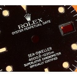 ♛ GENUINE ROLEX 16660, BLACK GLOSSY TRITIUM DIAL WATCH SEA-DWELLER  3035, 3135 MOVEMENT ♛ 