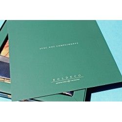 Foulard soie publicité montres ROLEX mode luxe bleu authentique