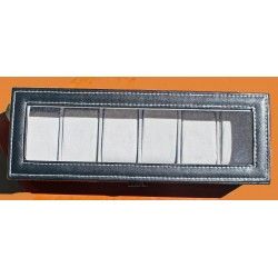 Luxury 10 Brown Grid Watch Display Storage Box Case Jewelry Aluminium Square Organizer Slots