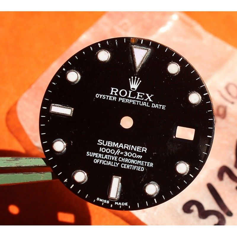 Original Rolex 16800 Eggshell dial Submariner date 16800, 168000, 16610 Black Index Tritium cal 3035, 3135