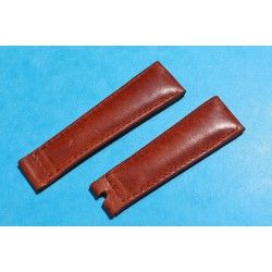 Original NEW Rolex of Geneva 20mm Daytona Genuine Crocodile Leather Band tobacco brown color