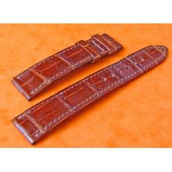 BRACELET CUIR CROCODILE TABAC ROLEX 18MM