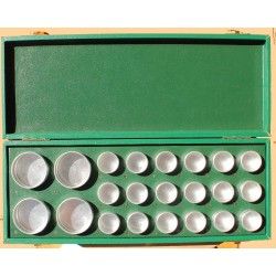 Rolex Vintage 50's Aluminum Watch Parts Tin Box tools Display Container hands, dials, insert, bezel, watchmaker horology spares