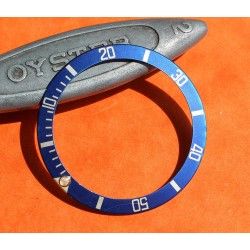 Mint Rolex 90's Dark Blue color Submariner Tutone 16803, 16613, 16808, 16618, Gold Watch Bezel Insert Part